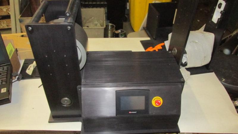 BRDA Ply Bond Tester - Deja Vu has repaired BRDA ply bond testers for clients for many years. There is a continued demand for this unit, with no new models being manufactured. Deja Vu has moved to address this need, by offering our own model. It is  a robust, touch screen equipped PLC unit, with rotary torque sensor technology. It is designed and built right here in North America. measurements are made using a precision rotary torque measurement cell and a very low friction rolling system. Our unit is the most accurate unit available. Other features include hard anodized test wheels for increased durability, easy and repeatable calibration, flexibility of parameter setting to display in metric or SAE load units, as well as traditional "milcroamp" units. The only services required are 110 volts AC. We can also supply for 220 volt 50 HZ applications. 