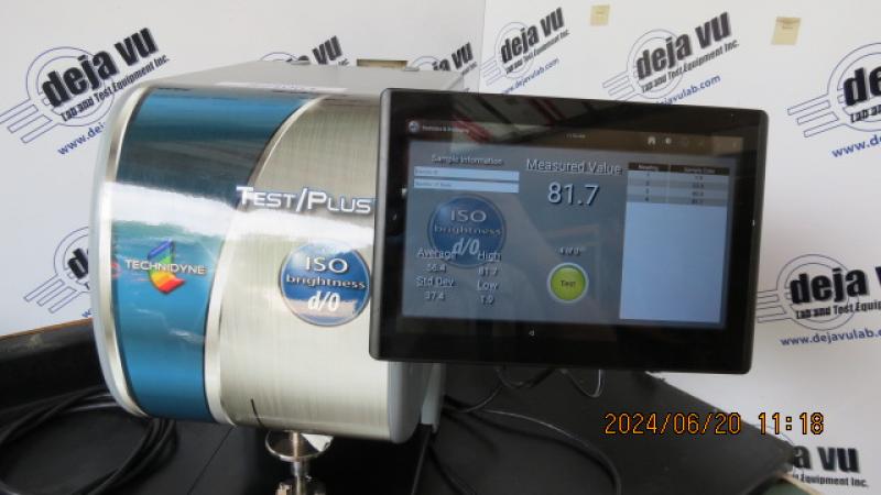 ISO brightness Tester - This is current model unit in pristine condition! Compact, easy to calibrate and use! Measurements in seconds Conforms to ISO Standards 2469 and 2470 Adaptive Interface Technology  Fluorescence measurement option  Adjustable UV source  Easy-To-Use Operator Interface